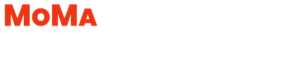 The official logo for MOMA Construction Group, LLC, featuring the word MOMA in bold red block lettering above the words CONSTRUCTION GROUP, LLC in white block lettering against a transparent background.